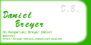 daniel breyer business card