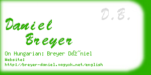 daniel breyer business card